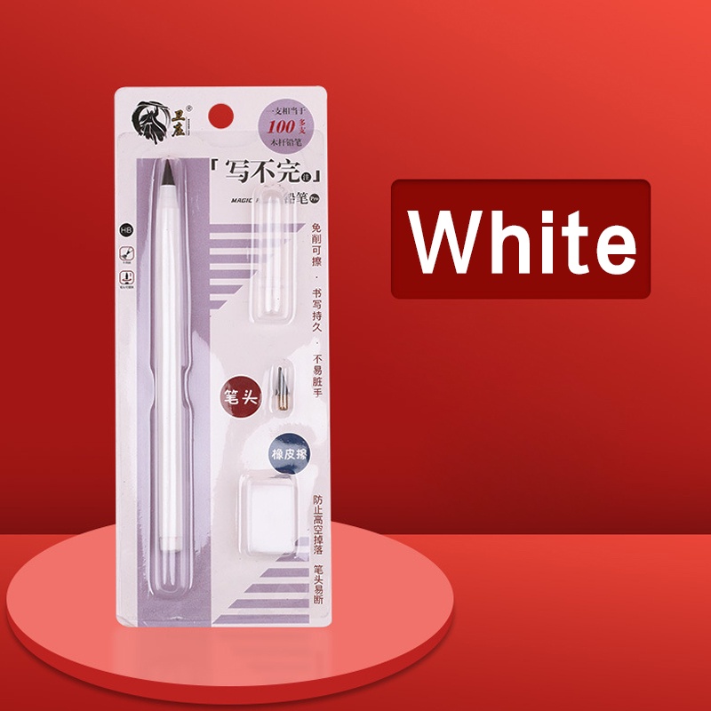 Bút Chì Bấm Không Cần Mài Sắc Bén Không Mực Thẳng Dùng Viết Chữ Không Dễ Vỡ
