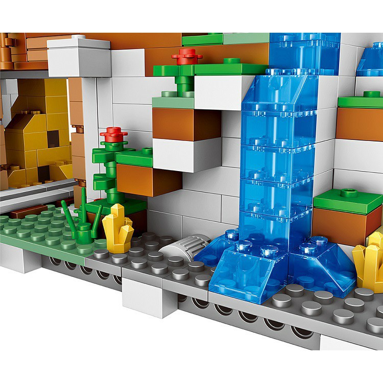 Lego Minecraft Hang Động Trên Đỉnh Núi Tuyết [NEW 2021]NO.1013-1(760 CHI TIẾT)