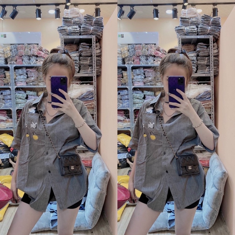 Sơ mi jean Mickey siêu hót(10)