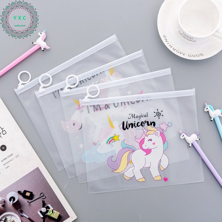 Túi đựng hồ sơ trong suốt in hình dễ thương