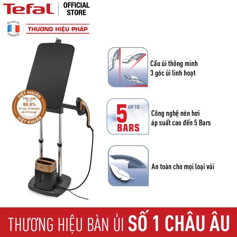 Bàn ủi đứng hơi nước Tefal IXEO QT1020E0 | 1.650W