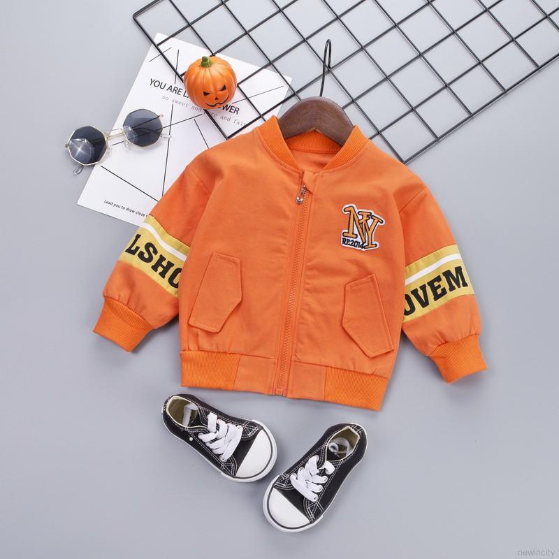 Áo khoác hoodie kéo khóa in chữ cho bé trai