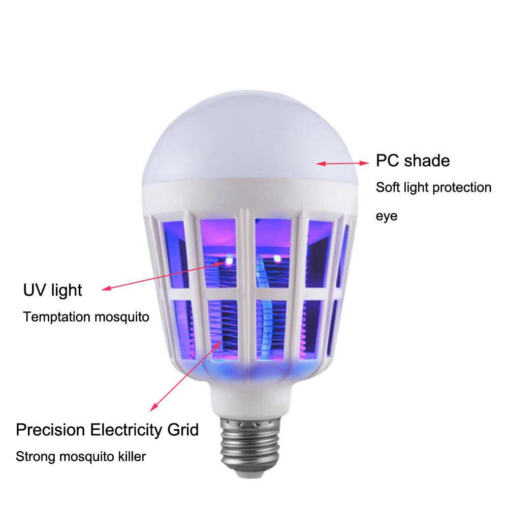 Bóng đèn LED diệt muỗi - có thể sử dụng như đèn ngủ hoặc chế độ ánh sáng trắng công suất 15W cực kí tiện dụng