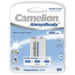 (Loại tốt) Pin 9V Camelion Cao Cấp sạc được
