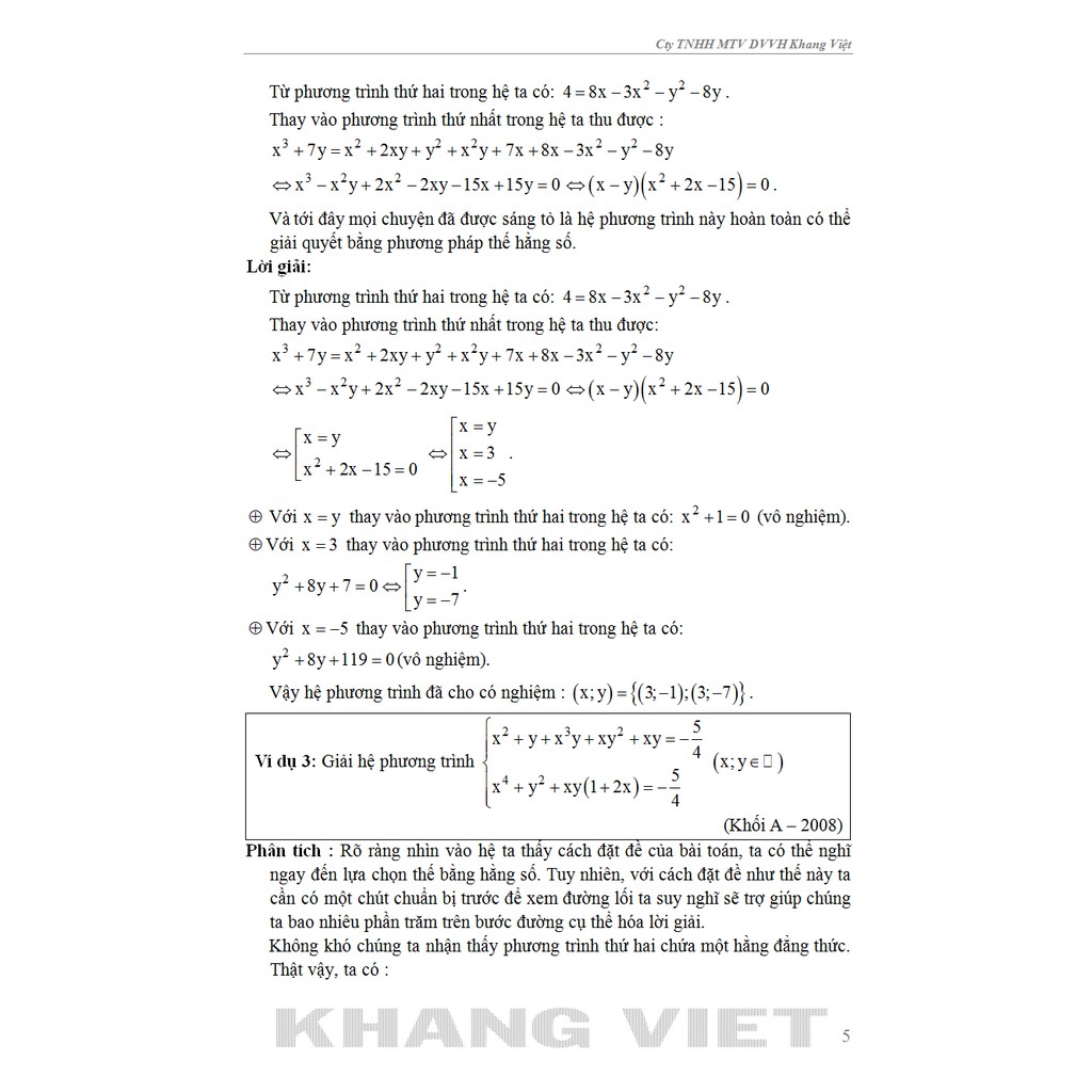 Sách - Tư Duy Logic Tìm Tòi Lời Giải Hệ Phương Trình