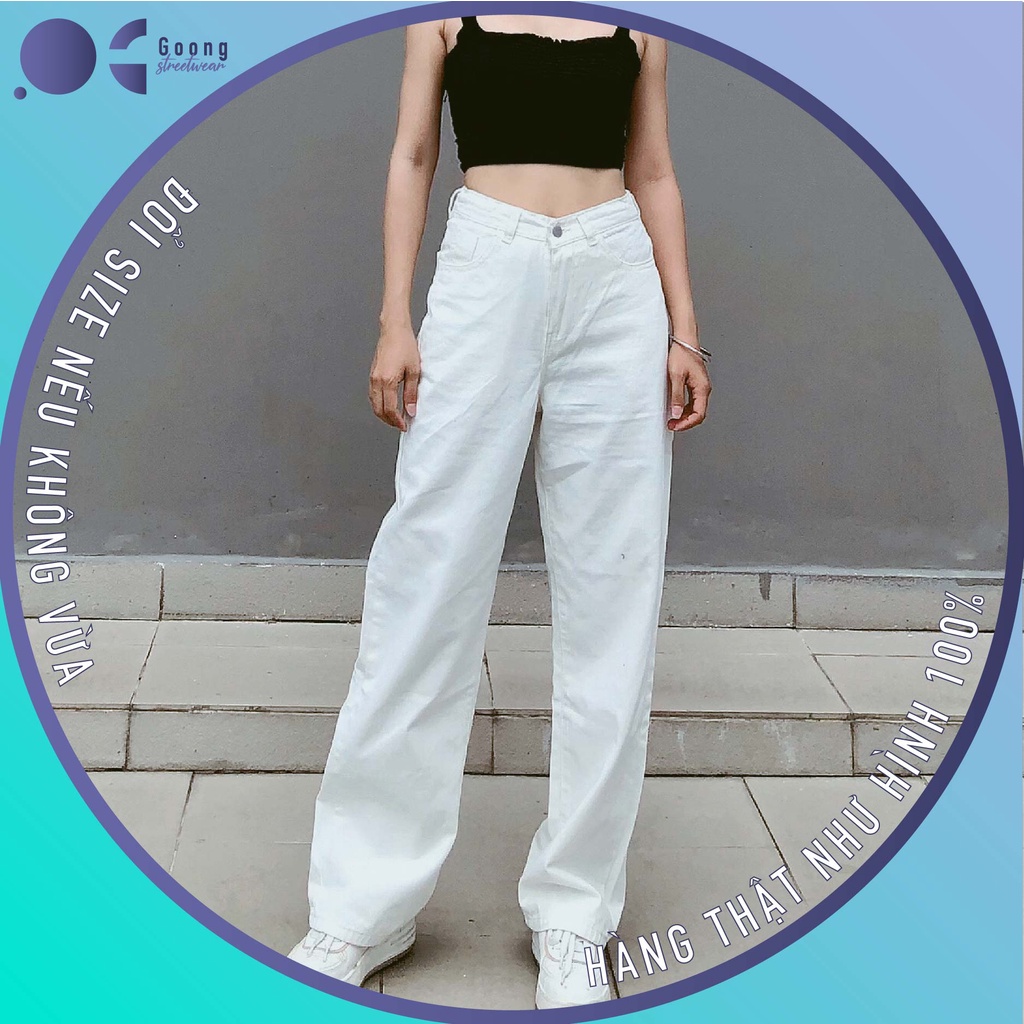 Quần Jeans, baggy jean nữ cao cấp ống suông, rộng hàng hottrend 2022