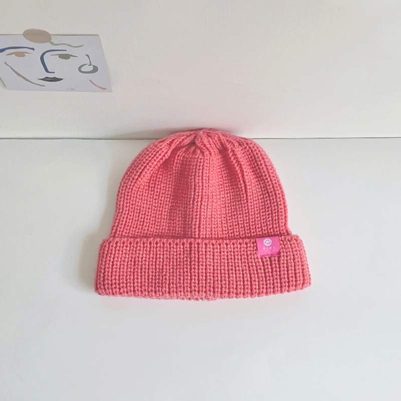 Mũ Len Dệt Kim Màu Sắc Đơn Giản Thời Trang Thu Đông Cho Bé Trai