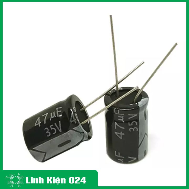 Tụ hóa 35V tụ điện phân cực đủ giá trị từ 10uf đến 470uf
