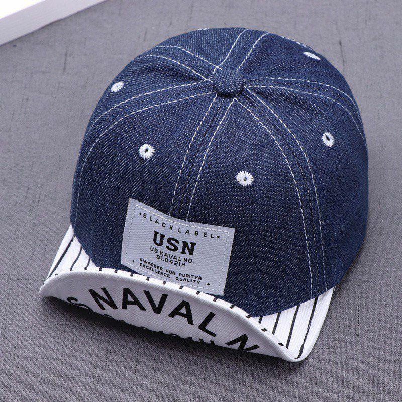 Mũ Bóng Chày Phối Vải Denim Thời Trang Có Thể Điều Chỉnh Cho Trẻ Em 6 tháng đến 3 tuổi