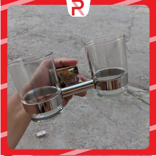 Cốc thuỷ tinh nhà tắm Inax, kệ đựng ly thuỷ tinh nhà tắm cao cấp