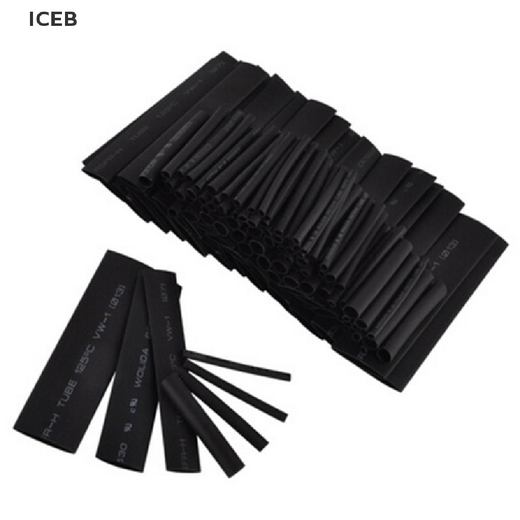 Bộ 127 ống co nhiệt chống thời tiết màu đen