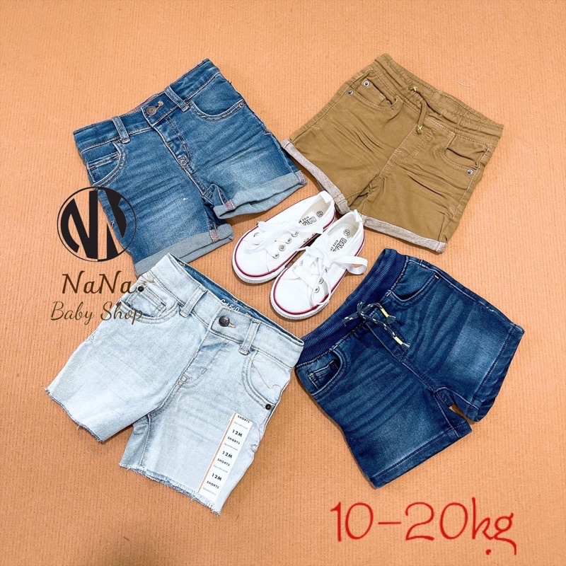 Quần short cho bé trai chất jean mềm,co giãn mặc thoải mái