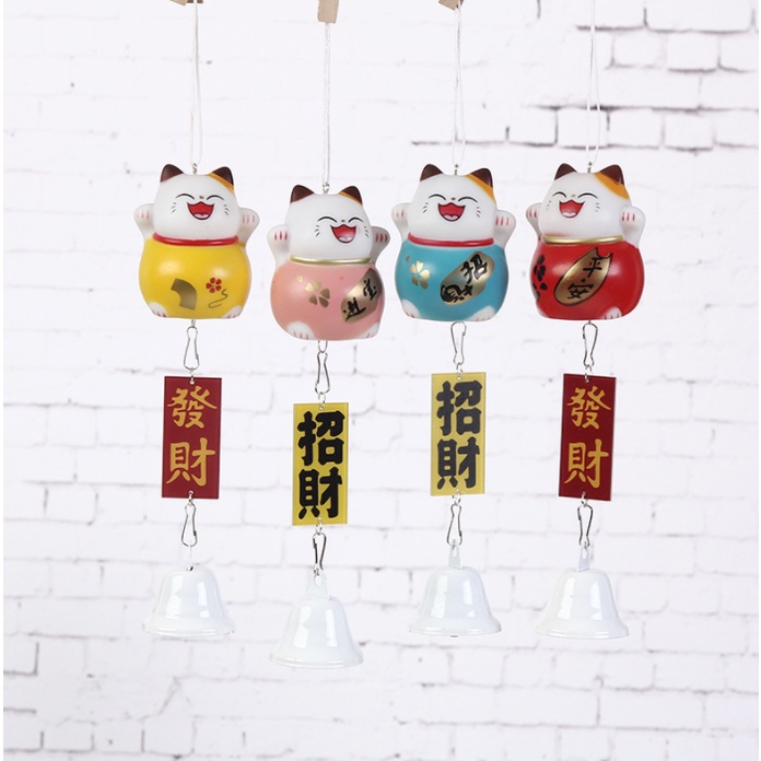 Chuông gió MÈO MAY MẮN TÀI LỘC trang trí siêu dễ thương
