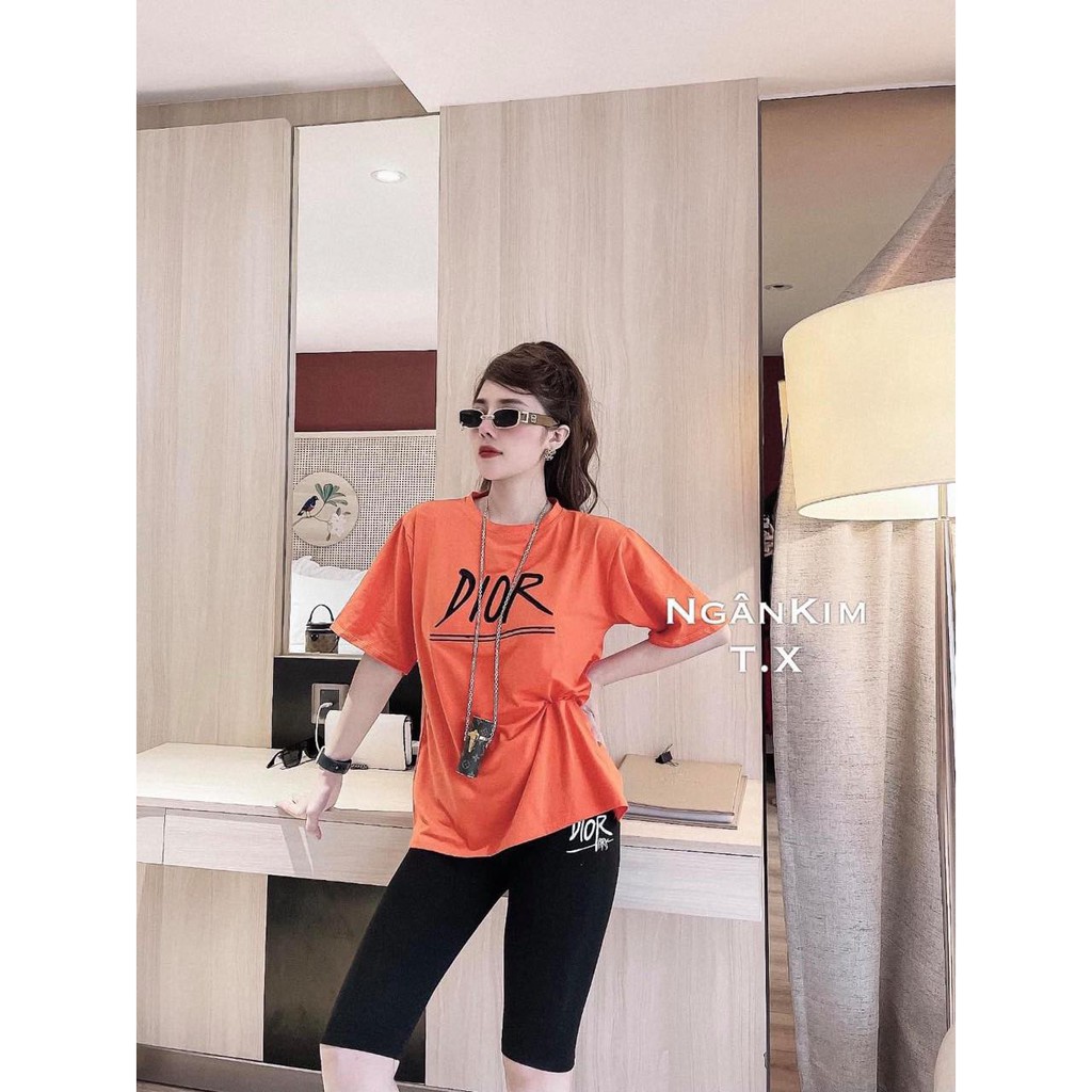 Sét áo phông Di or + quần legging lửng HARI0321 | BigBuy360 - bigbuy360.vn
