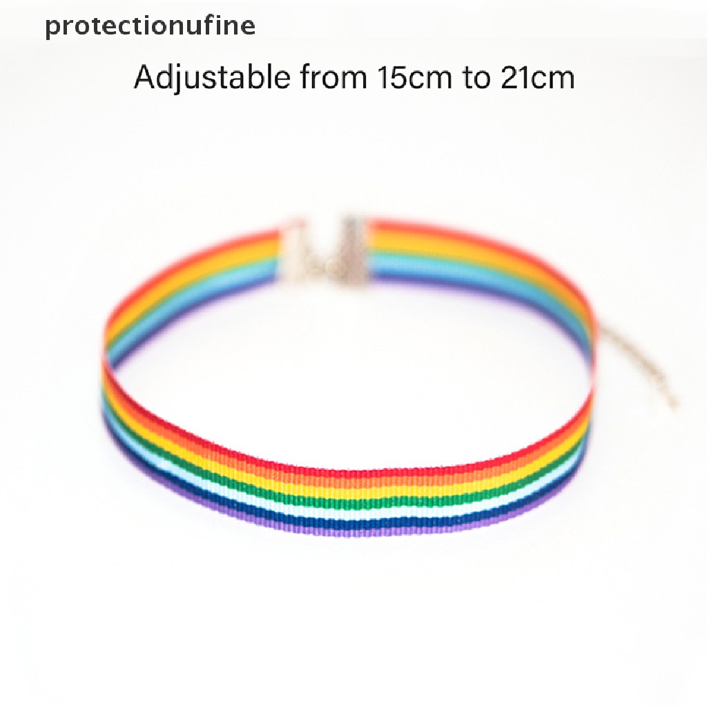 Vòng cổ choker/vòng tay màu cầu vồng LGBT PR3VN Gay Pride thời trang dành cho phái nữ