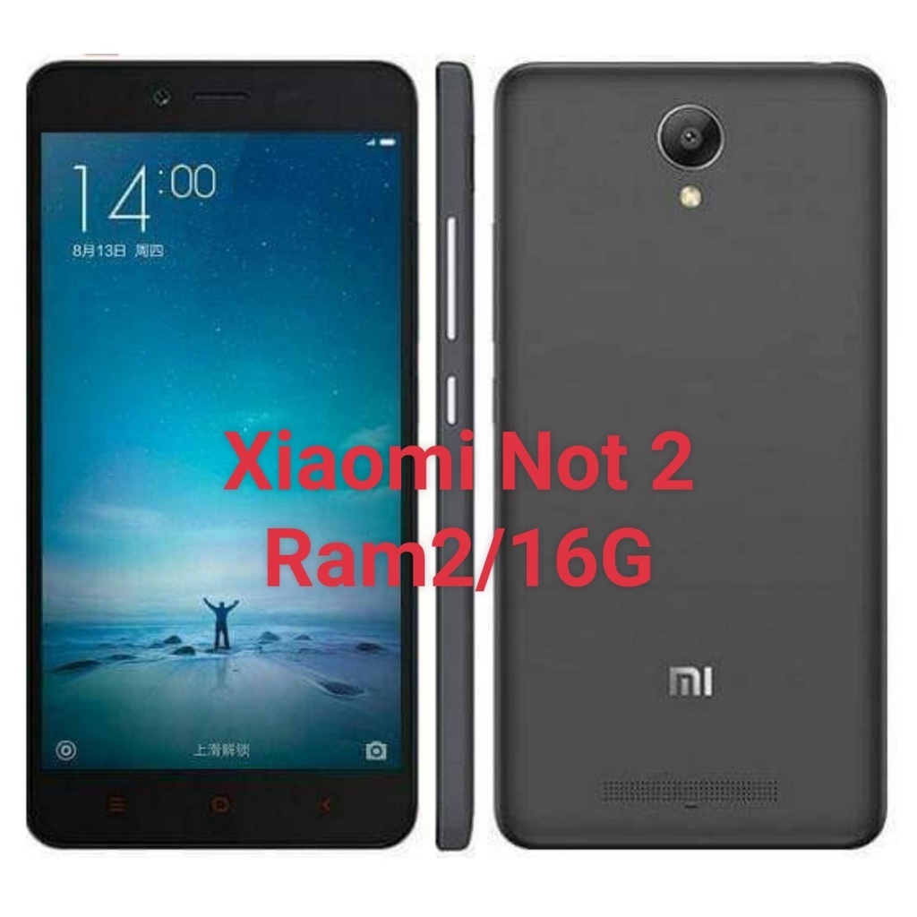 Điện Thoại Cảm ứng Xiaomi Redmi Note 2 Bộ nhớ 16G Ram 2G Android 6. điện thoại giá rẻ