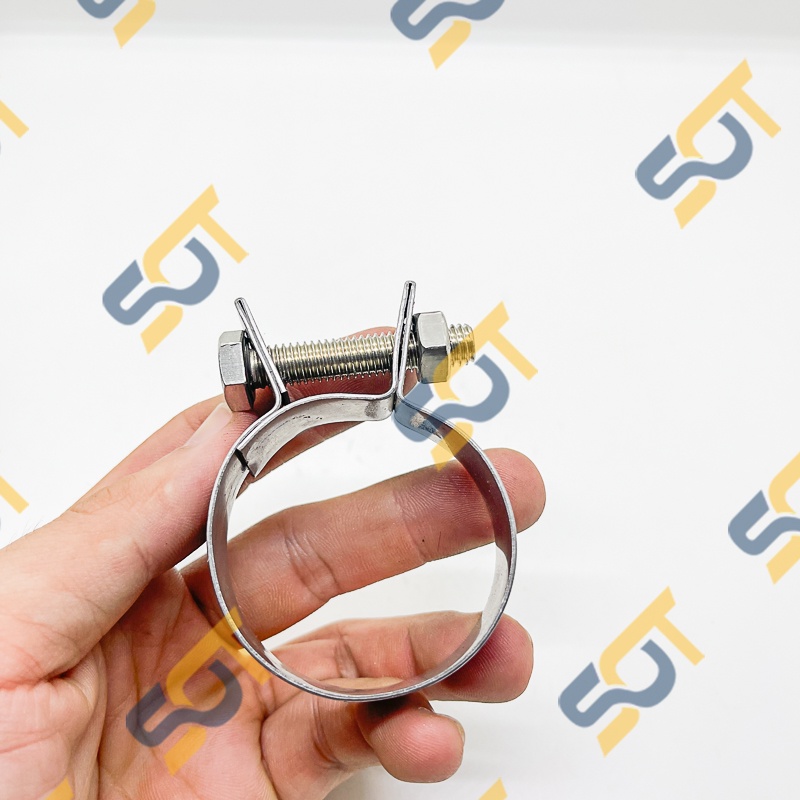 Đai Siết Ống, Cổ Dê Bu Lông Siết Ống Cố Định Dây Mềm, Quai Nhê Siết Ống