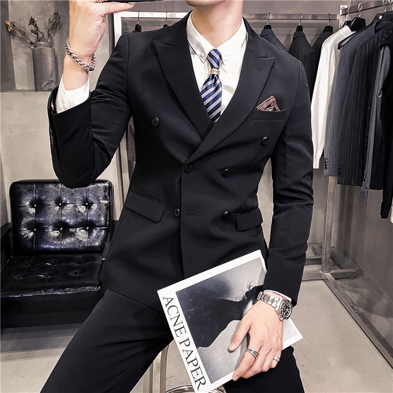 VEST NAM 6 KHUY CAO CẤP SALE 50% Bộ Vest nam cao cấp Hàn Quốc cực sang trọng, Suit Nam Cao Cấp
