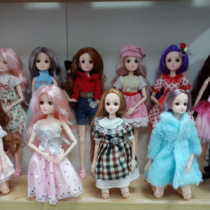 Búp Bê BJD 1/5 - 36cm 💖 Cơ Thể 21 Khớp Tóc Dài và Dày