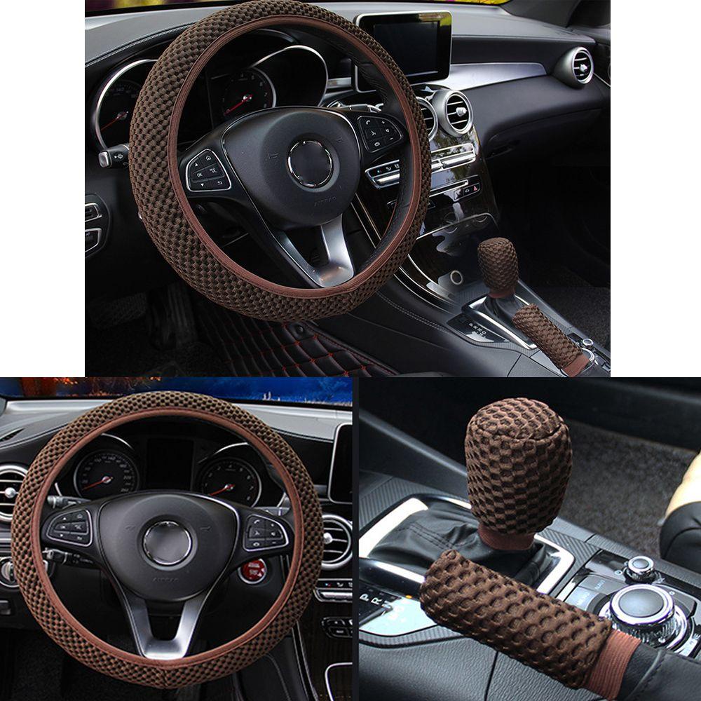 Vỏ Bọc Bảo Vệ Vô Lăng Xe Hơi Bằng Lông Giữ Ấm Tiện Dụng