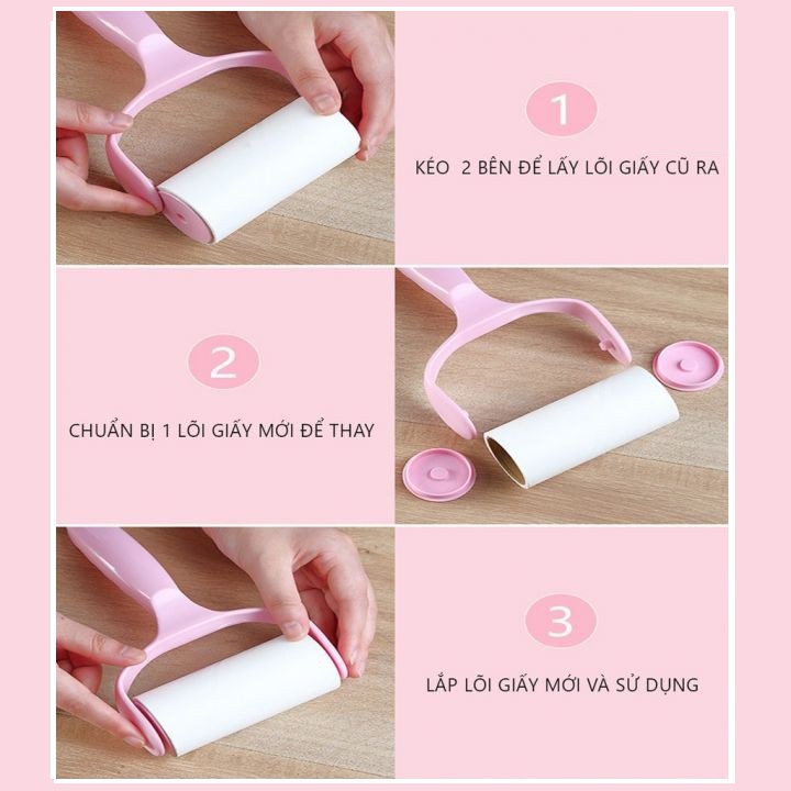 [Tiết Kiệm Chi Phí] Bộ 2 Lõi Rời Thay Thế Dùng Cho Cây Lăn Bụi Đa Năng No.101203