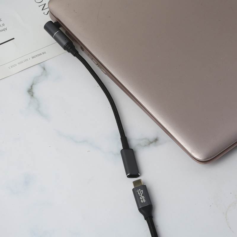 Dây Cáp Sạc Laptop 100W Từ Tính Type-C Sang 3 0x1 0mm