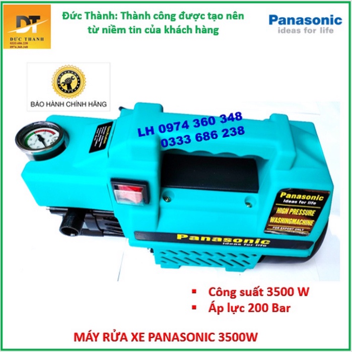 Siêu hot Máy rửa xe PANASONIC 3500W mày xanh