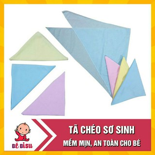 10 chiếc TÃ CHÉO SƠ SINH COTTON cho bé