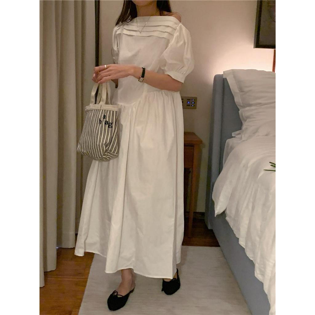 Đầm Thun Rớt Vai Dáng Dài Vừa Phải 60645