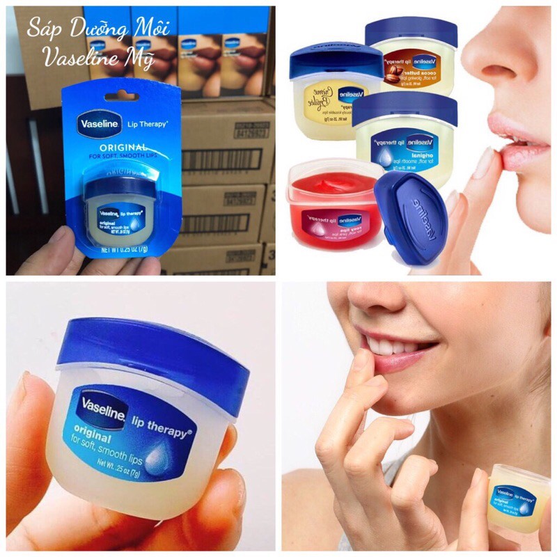 Vaseline Dưỡng Môi , Sáp dưỡng môi Vaseline Lip Therapy 7g