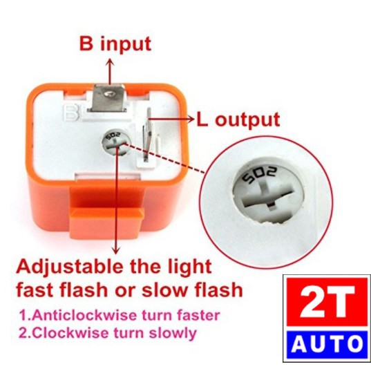 Rơ le relay xi nhan, cục chớp tín hiệu cho ô tô xe máy