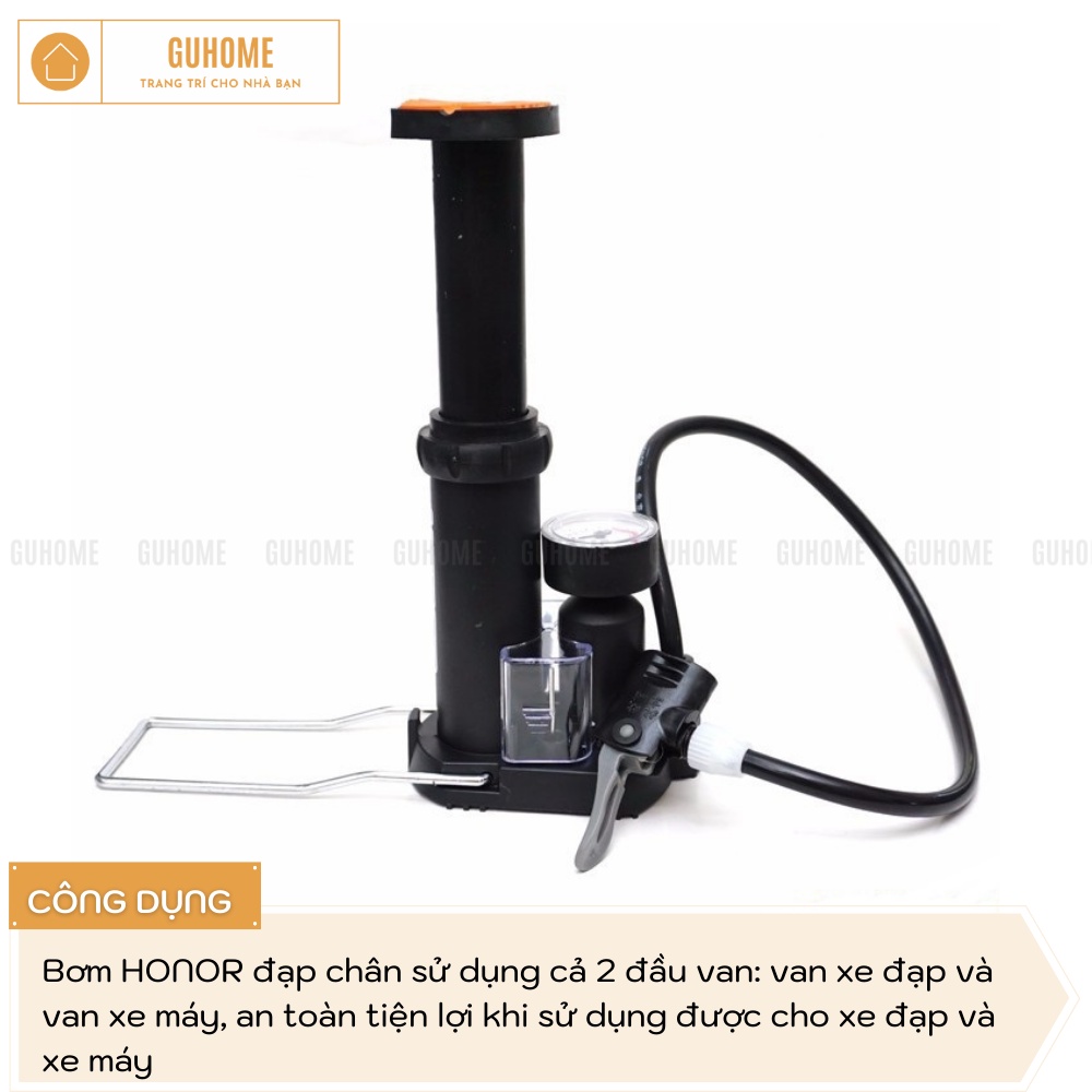 Bơm Xe Máy, Xe Đạp Mini Để Trong Cốp Xe
