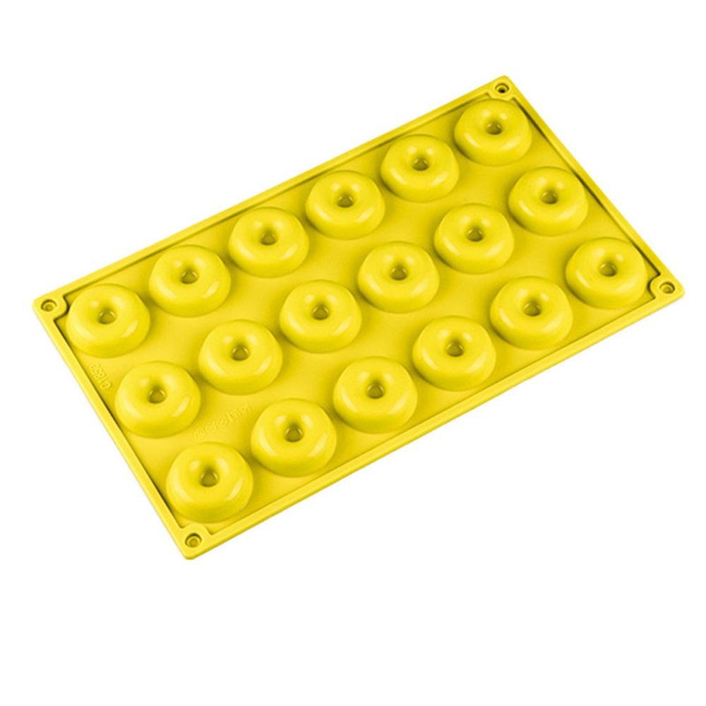 Khuôn Silicone 18 Ô Dùng Làm Bánh Vòng Màu Sắc Ngẫu Nhiên