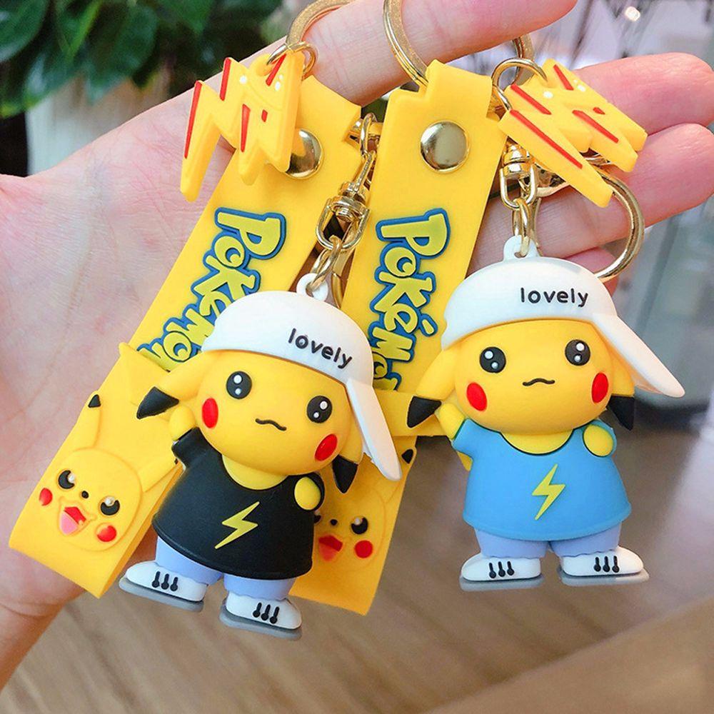 Móc Khóa Hình Pikachu Hoạt Hình Dễ Thương