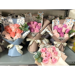 Bó hoa hồng sáp Hàn Quốc 11 bông siêu xinh - Quà tặng sinh nhật, hội nghị, sự kiện, phụ nữ, NOWSHIP