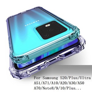 Ốp điện thoại TPU mềm trong suốt chống sốc cho Samsung Galaxy S20 S20 Plus S20 Ultra A51 A71 note 8 a70 50 30