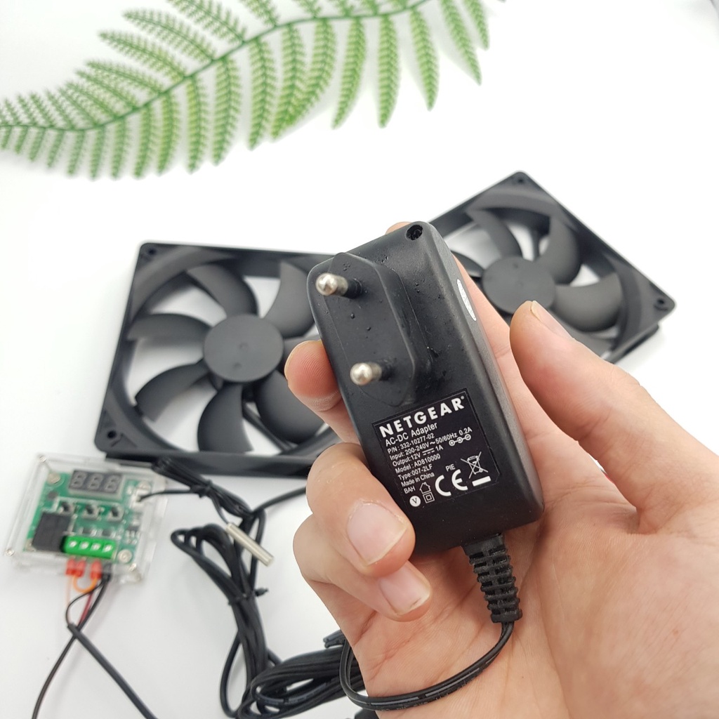 Bộ Quạt Tản Nhiệt Cài Đặt Theo Nhiệt Độ 8CM 9CM 12CM FAN-T1201 FAN-T901