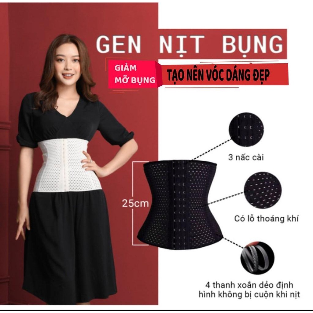 Gen Nịt Bụng Định Hình, Đai Nịt Bụng Giảm Mỡ Sau Sinh Giúp Eo Thon Chống Cuộn Thông Hơi Chữ M Cao Cấp