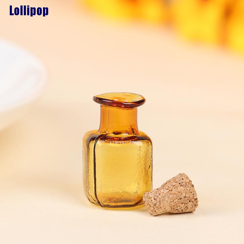 Set 2 lọ thủy tinh mini tỉ lệ 1:12 dành cho nhà búp bê