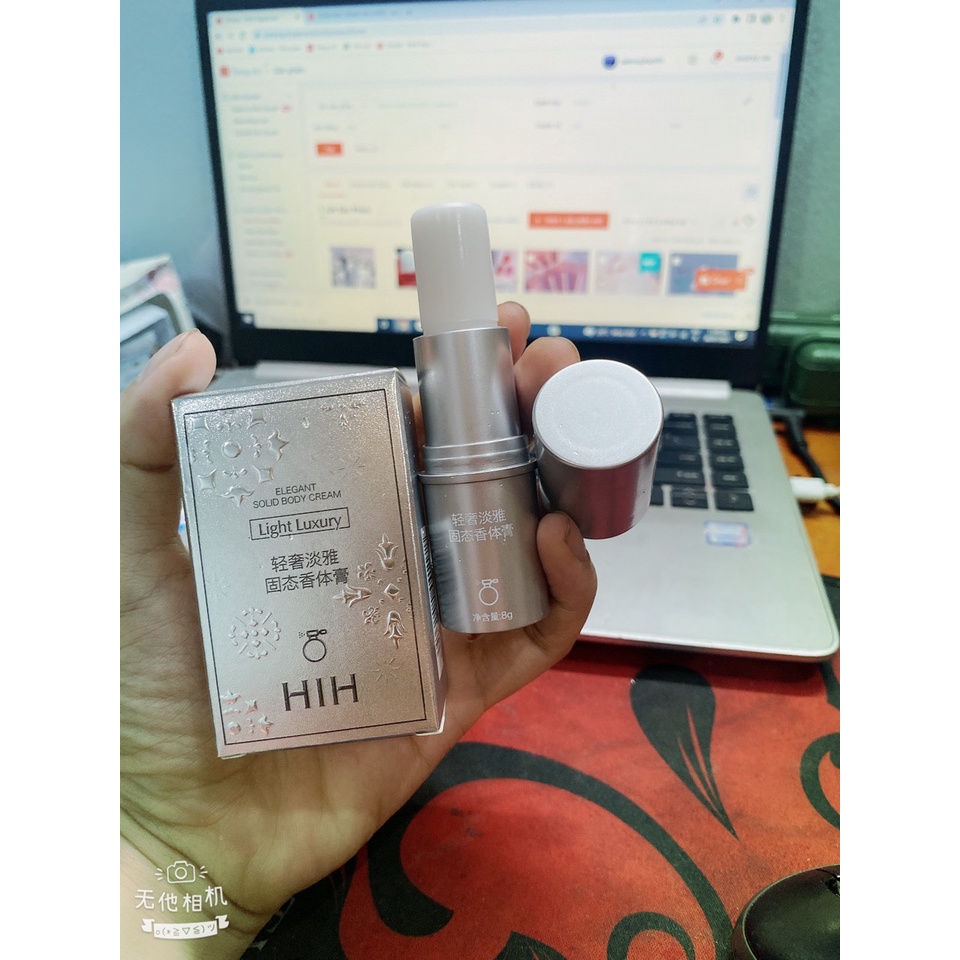 Nước hoa khô sáp HIH vỏ bạc lưu hương lâu thơm nhẹ nhàng