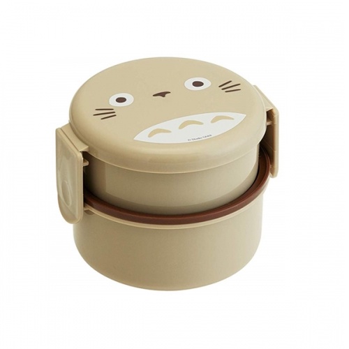 [Skater] Hộp Cơm Trưa Tròn 2 Tầng (Với Nĩa Nhỏ) /BENTO Totoro,H Hellokitty, Minion,Alien Disney Toy Story