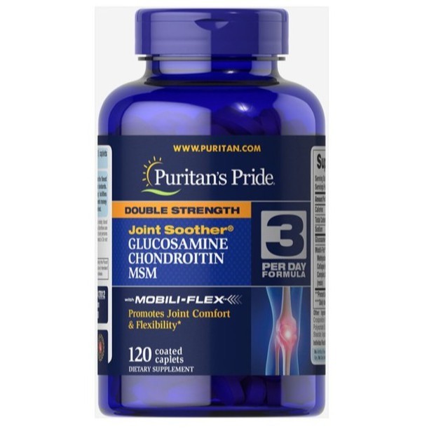 Viên uống giảm thoái hóa khớp, tăng cường dịch khớp Double Strength Glucosamine120v