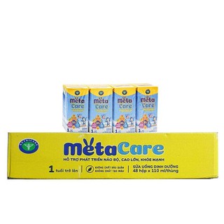 sữa bột pha sẵn meta care vàng 110ml