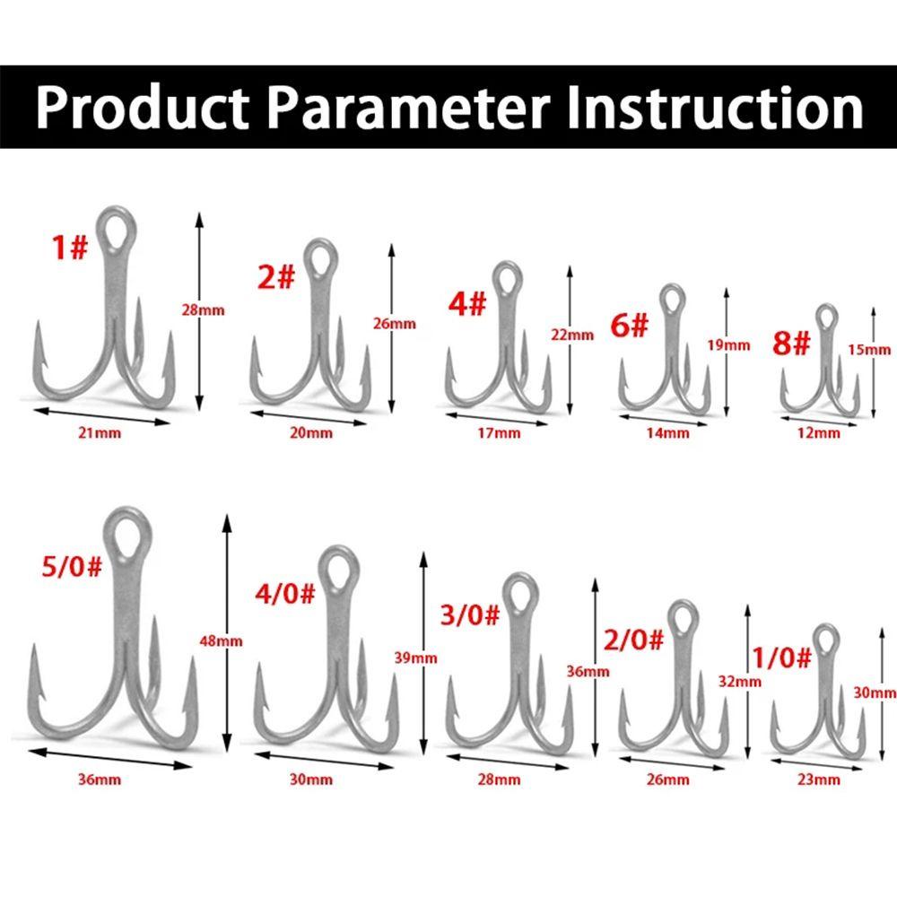 Lưỡi Câu Cá Ba Tiêu # 1 LANFY VMC# 2# 4# 6# 8# Phụ Kiện Câu Cá Dạng Cong Chuyên Dụng 1 / 0 2 / 0 3 / 0 4 / 0 5 / 0