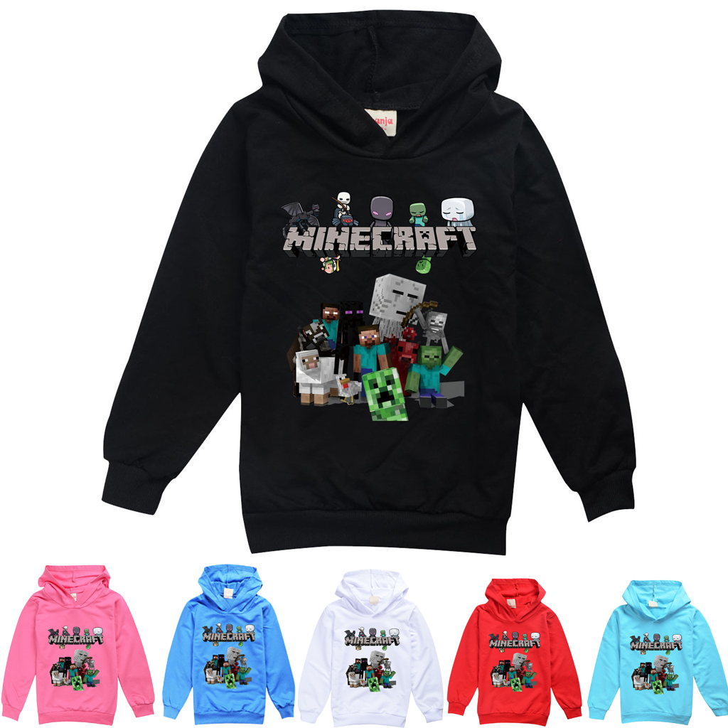 Áo Hoodie In Hình Hoạt Hình Minecraft Thời Trang Cho Bé