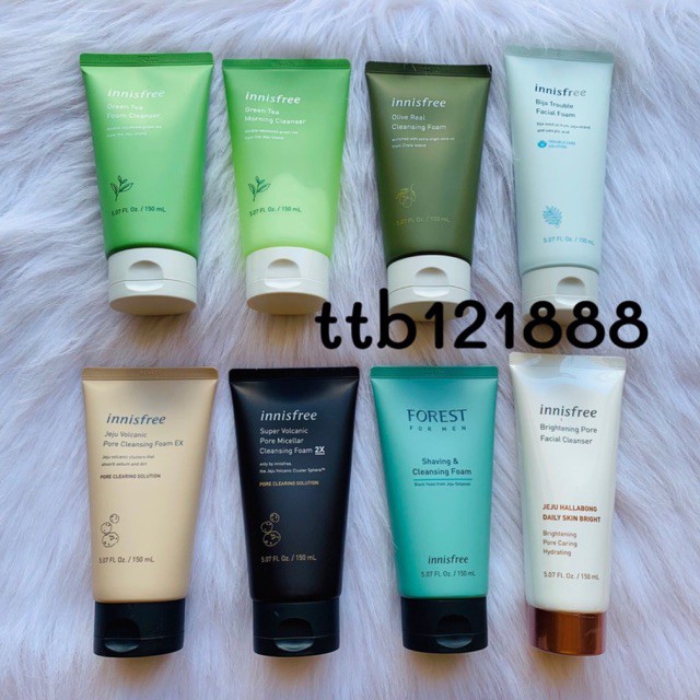 Sữa Rửa Mặt Innisfree Green tea - Bija Trouble - Jeju Volcanic - Trà Xanh Cho Da Mụn - 150ml | BigBuy360 - bigbuy360.vn