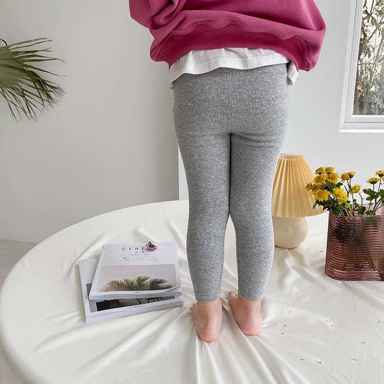 [Q118] Quần legging bé gái trơn mỏng sz 80-140, quần bé gái co dãn, thoáng khí