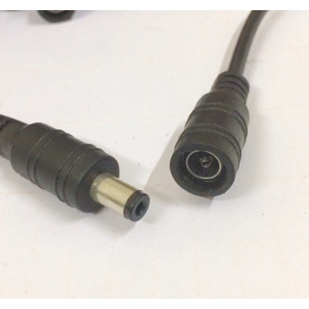 Dây nguồn DC đầu Jack Đực - Jack Cái DC 5.5x2.1mm đúc sẵn