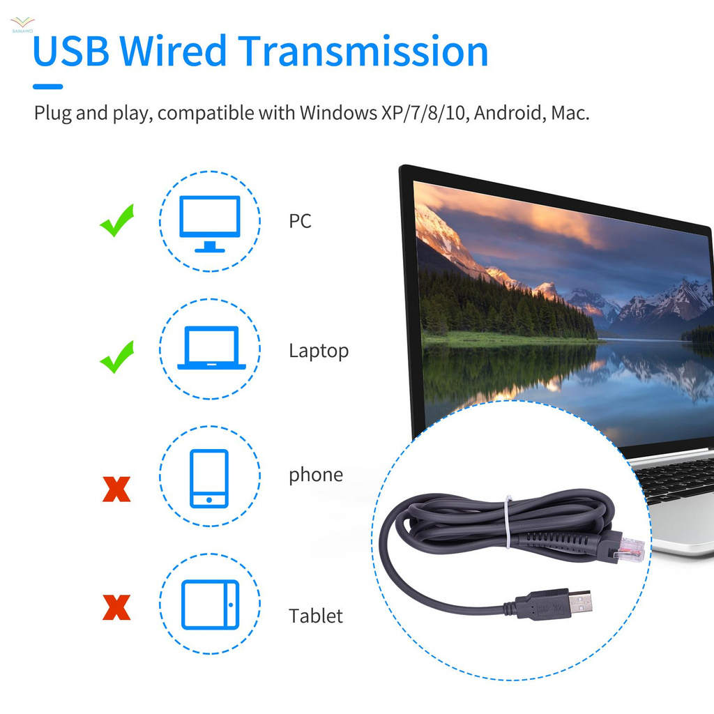 Máy Quét Mã Vạch 1d Cầm Tay Cổng Usb