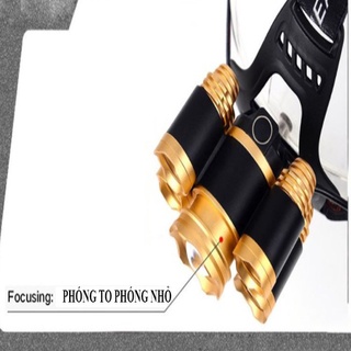 Đèn pin đội đầu 5 bóng siêu sáng